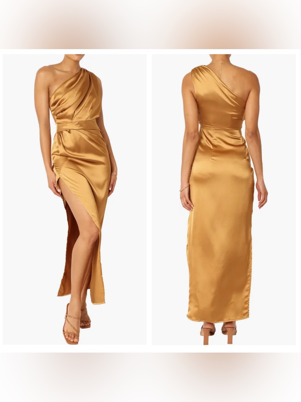 Petal and Pup Nadia Satin Maxi Dress